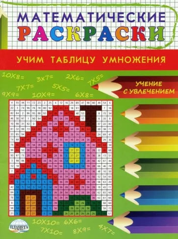 Математические раскраски. Учим таблицу умножения